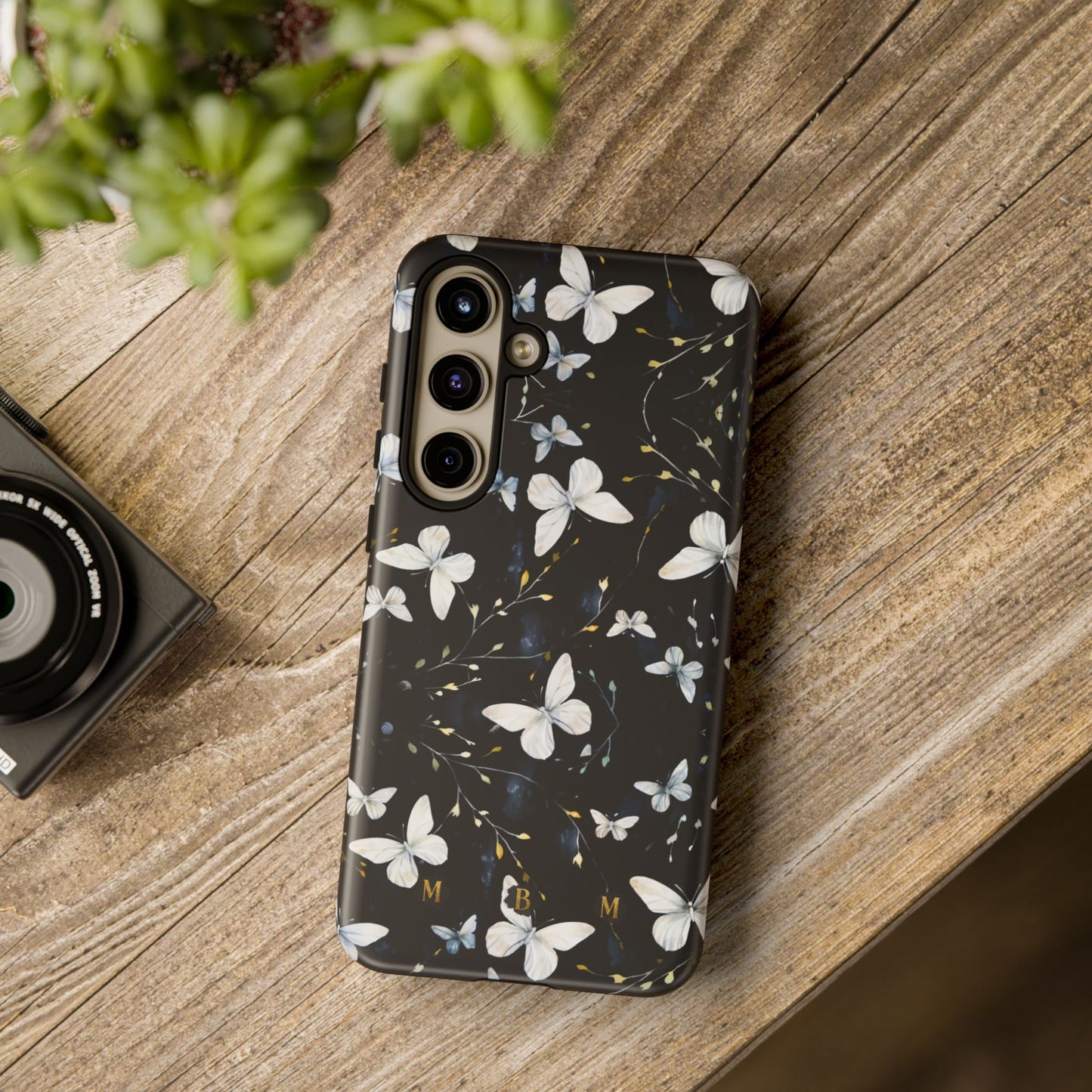 White Butterflies Samsung Galaxy S Tough Case