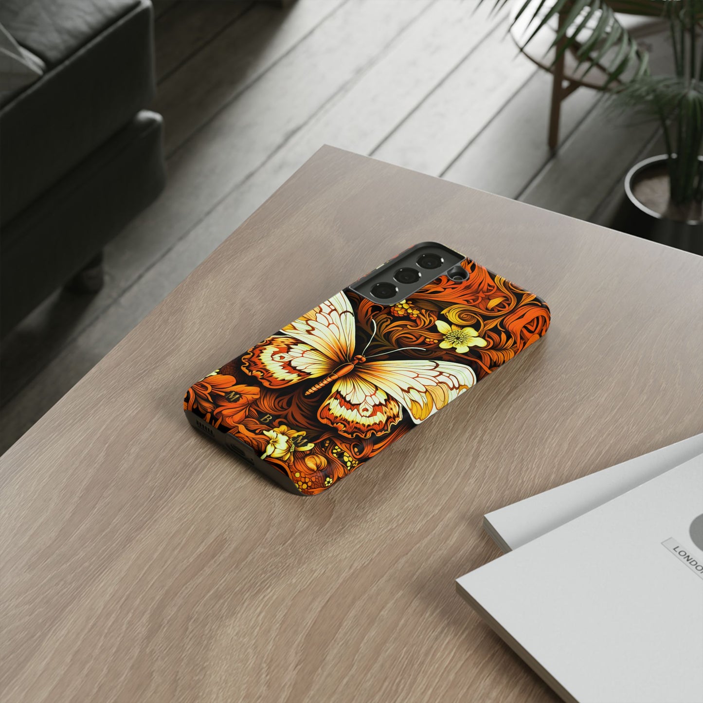 Vintage Orange Samsung Galaxy S Tough Case