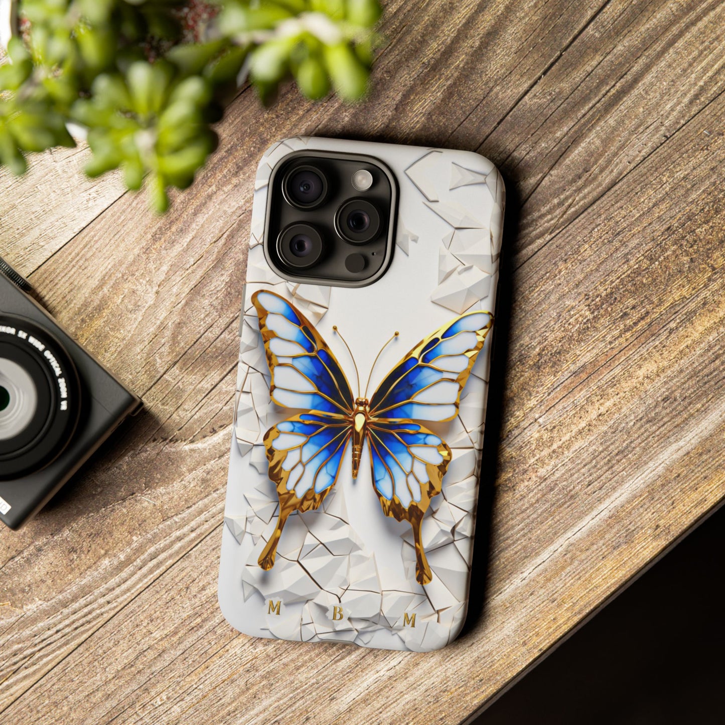 Sapphire Butterfly iPhone Tough Case