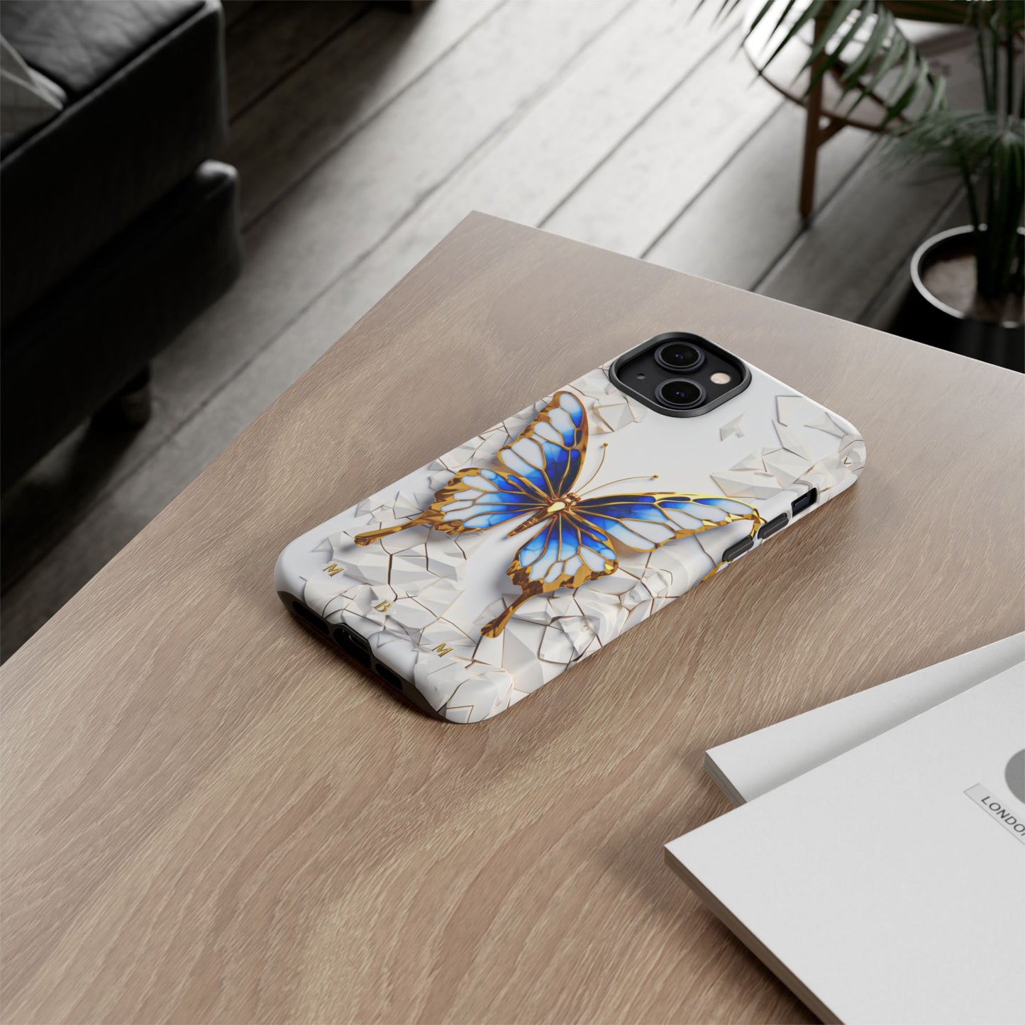 Sapphire Butterfly iPhone Tough Case