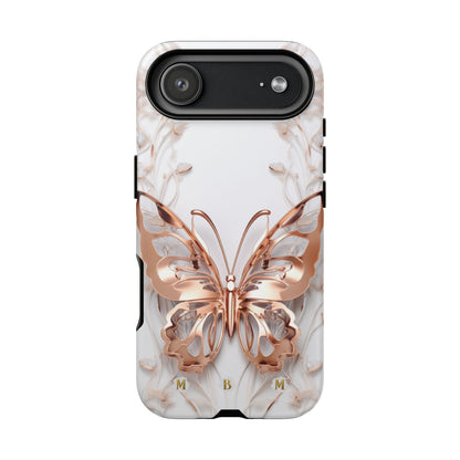 Rose Gold Butterfly iPhone Case