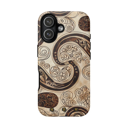 Sepia Scroll iPhone Tough Case