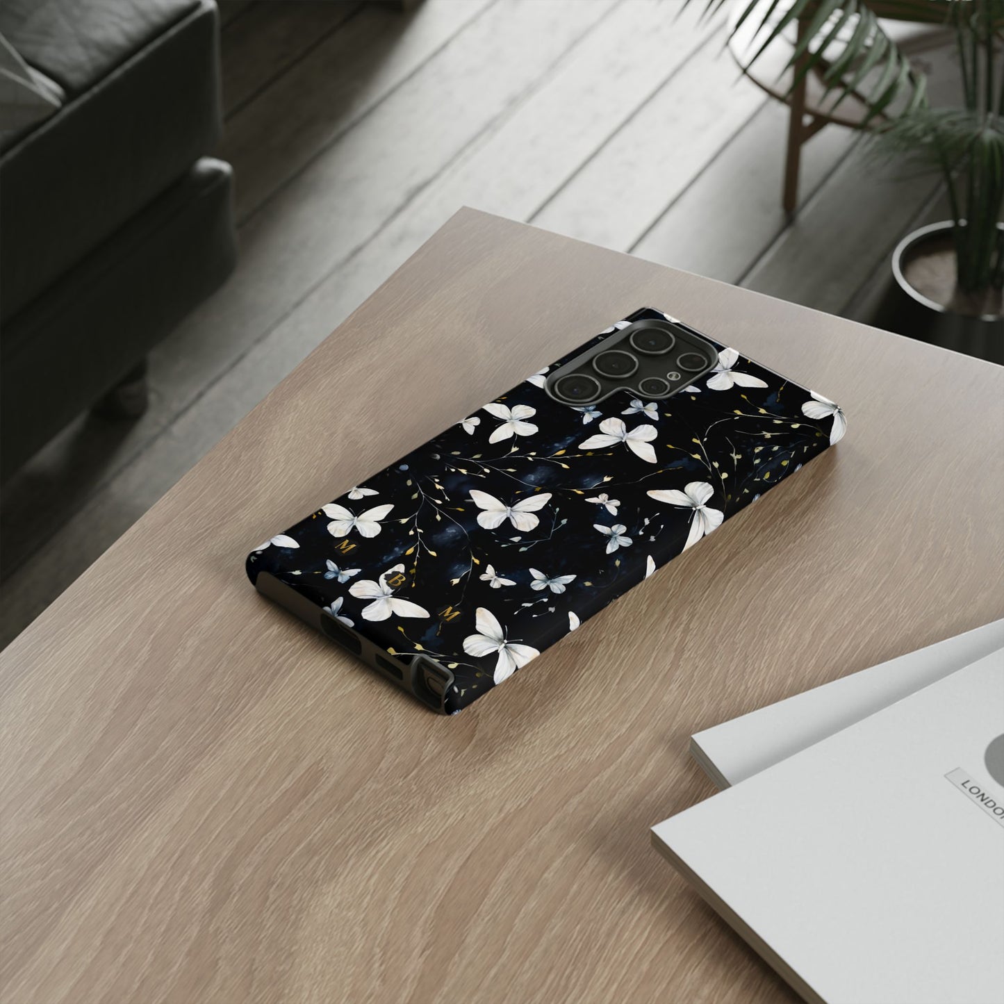 White Butterflies Samsung Galaxy S Tough Case