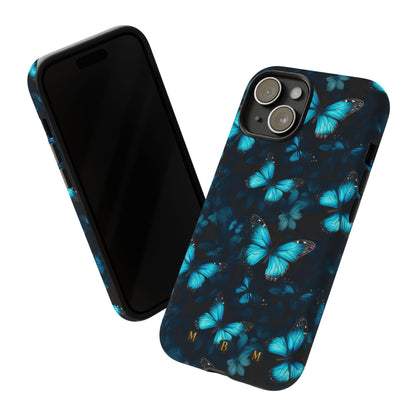 Blue Butterflies iPhone Tough Case