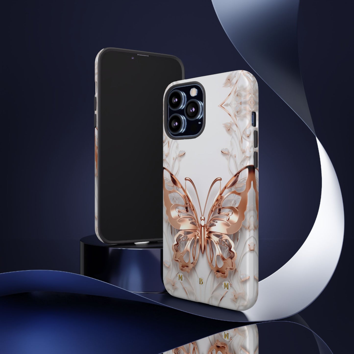 Rose Gold Butterfly iPhone Case