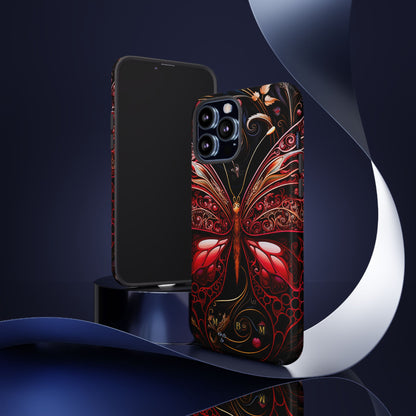 Red Butterfly iPhone Tough Case