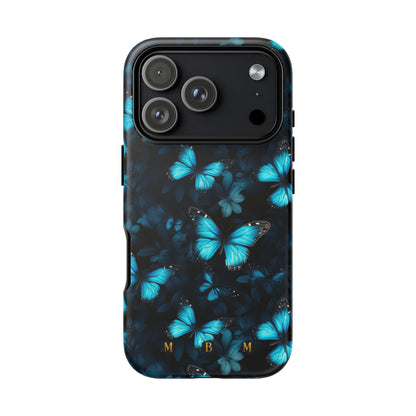 Blue Butterflies iPhone Tough Case