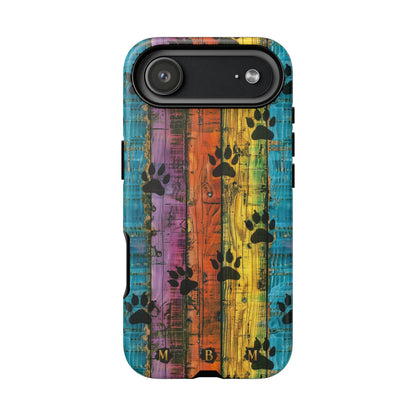 Rainbow Paws iPhone Case