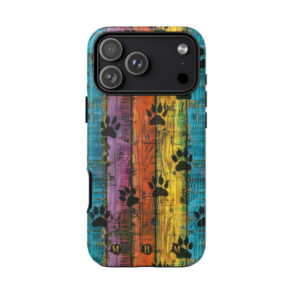 Rainbow Paws iPhone Case