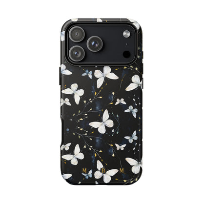 White Butterflies iPhone Tough Case